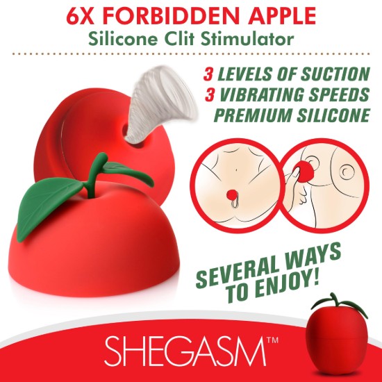 Picture of 6X Forbidden Apple Silicone Clit Stimulator