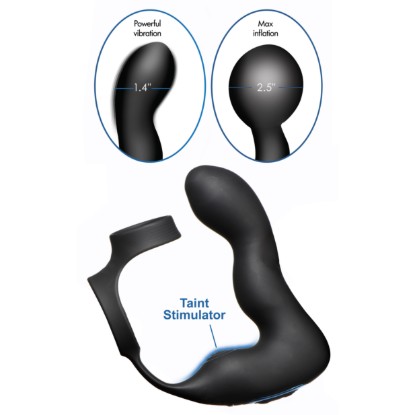 Picture of 10X Inflatable and Vibrating Prostate Plug with Cock and Ball Ring