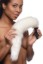 Picture of Small Vibrating Anal Plug with Interchangeable Fox Tail - White