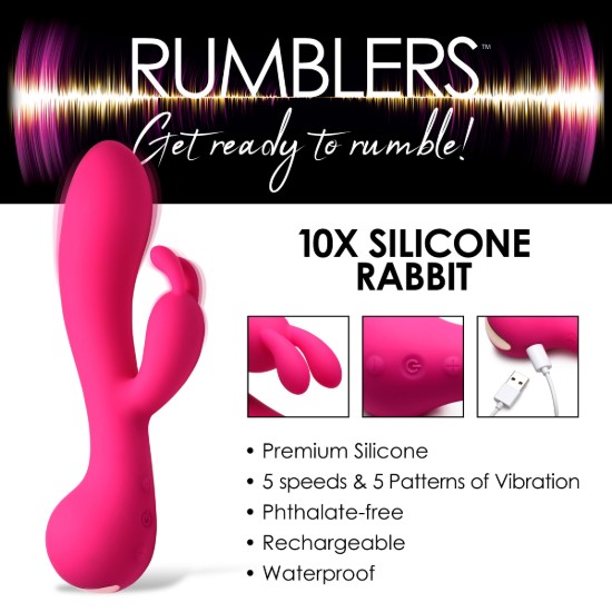 Picture of 10X Rabbit Silicone Vibrator