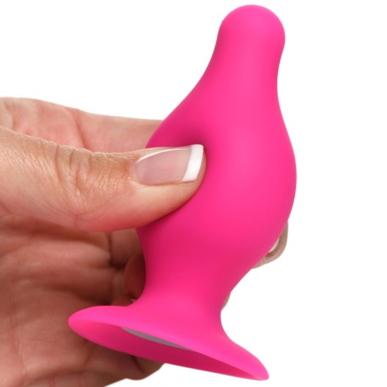 Picture of Squeezable Tapered Small Anal Plug - Pink