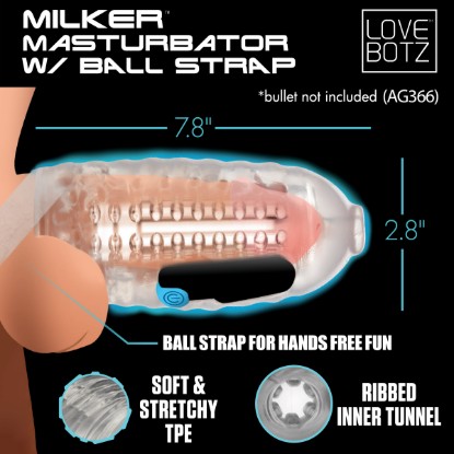 Picture of Milker Masturbator with Ball Strap