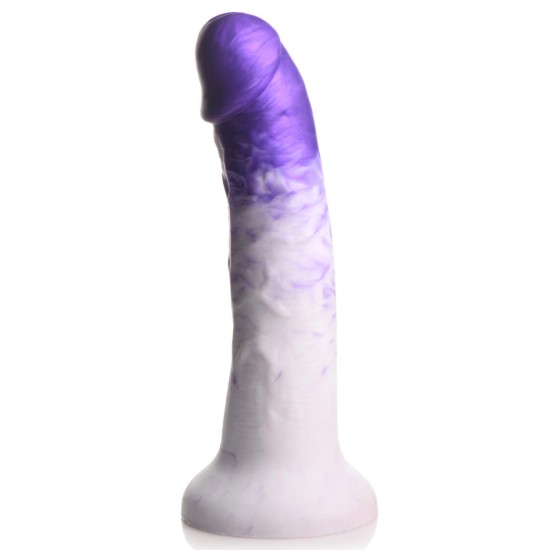 Picture of Swirl Realistic Silicone Dildo - Purple