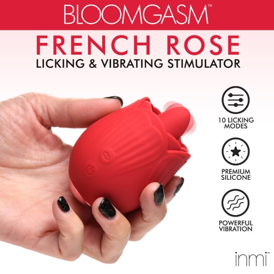 Picture of 10X French Rose Licking and Vibrating Stimulator