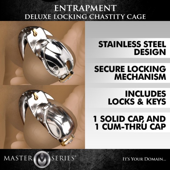 Picture of Entrapment Deluxe Locking Chastity Cage