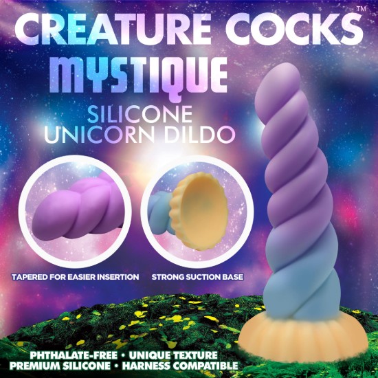 Picture of Mystique Silicone Unicorn Dildo