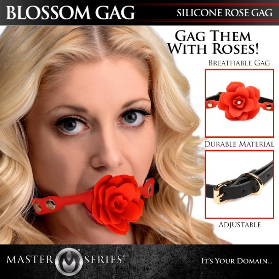 Picture of Blossom Silicone Breathable Rose Gag