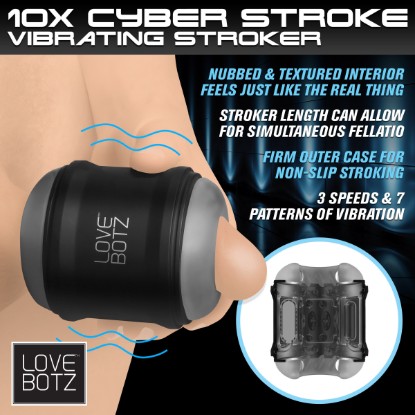 Picture of 10X Cyber Stroke Vibrating Masturbator