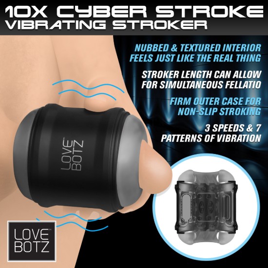 Picture of 10X Cyber Stroke Vibrating Masturbator