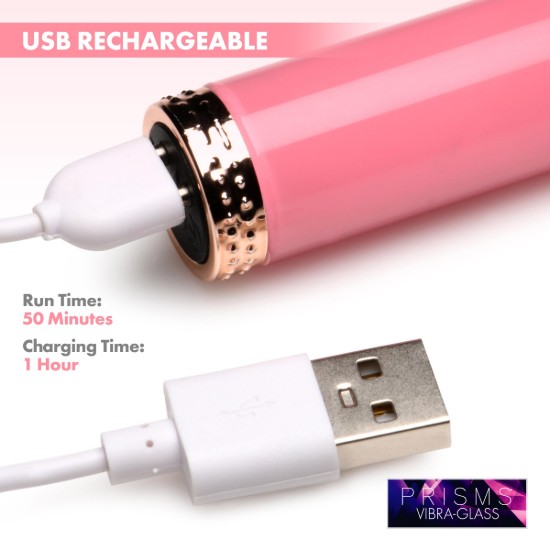 Picture of Vibra-Glass 10X Mini G-Spot Vibe Pink