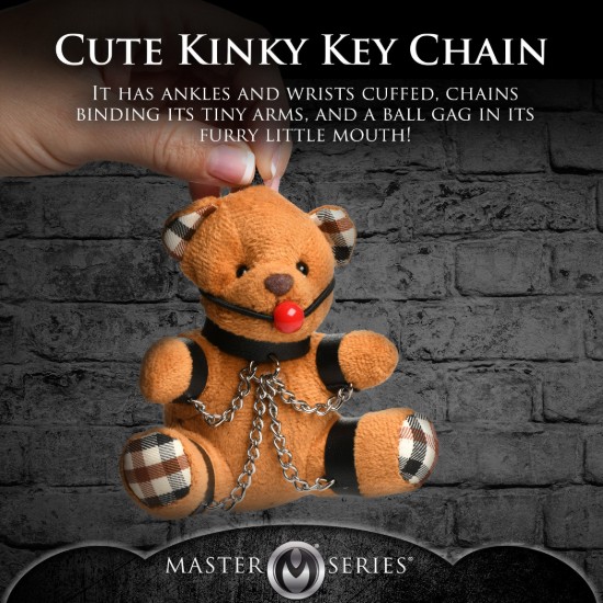 Picture of Gagged Teddy Bear Keychain