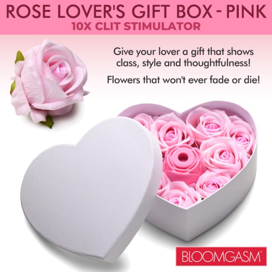 Picture of The Rose Lovers Gift Box 10x Clit Suction Rose - Pink