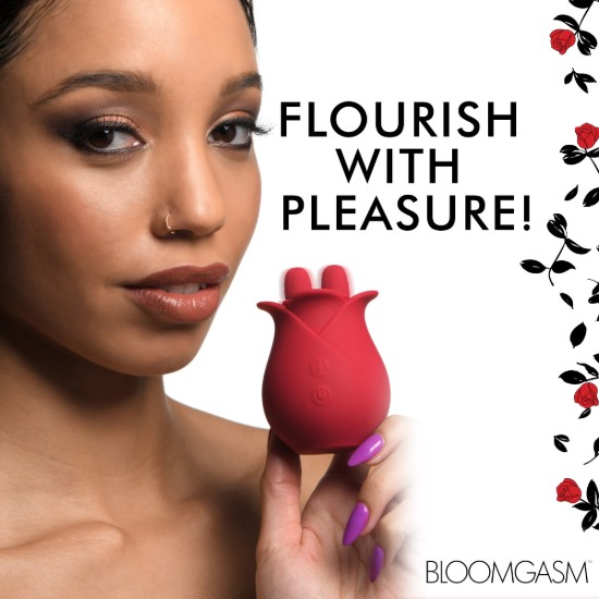 Picture of 10X Fondle Massaging Rose Silicone Clit Stimulators