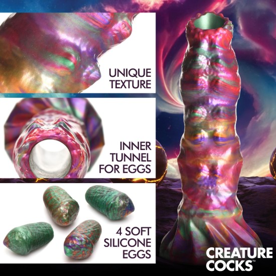Picture of Larva Silicone Ovipositor Dildo with Eggs