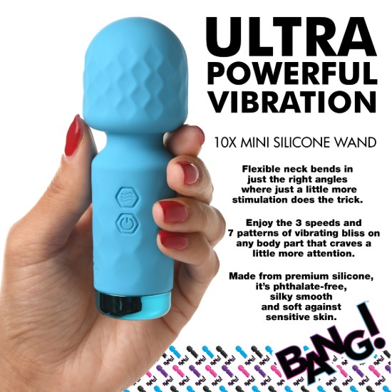Picture of 10X Mini Silicone Wand - Blue
