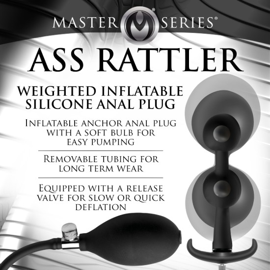 Picture of Ass Rattler Weighted Inflatable Silicone Anal Plug