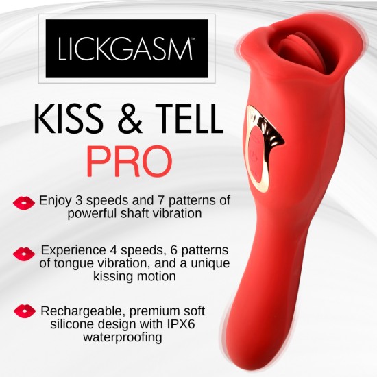 Picture of Kiss and Tell Pro Dual-ended Kissing Vibrator