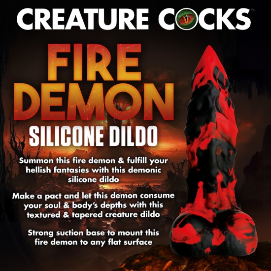 Picture of Fire Demon Monster Silicone Dildo