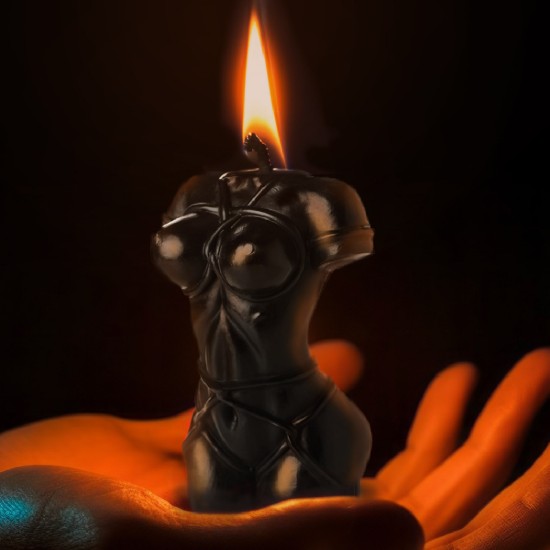 Picture of Bound Goddess Drip Candle - Black