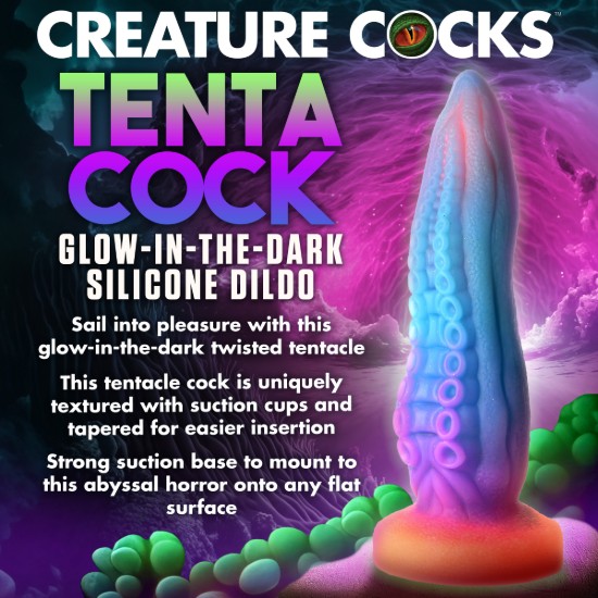 Picture of Tenta-Cock Glow-in-the-Dark Silicone Dildo