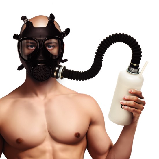 Picture of Inhaler Gas Mask with Bottle