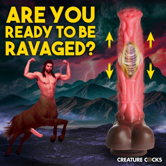 Picture of Deluxe Centaur Thrusting & Vibrating Silicone Dildo