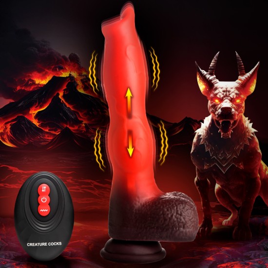 Picture of Ramming Hound Thrusting & Vibrating Silicone Dildo