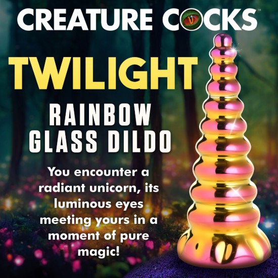 Picture of Twilight Rainbow Glass Dildo