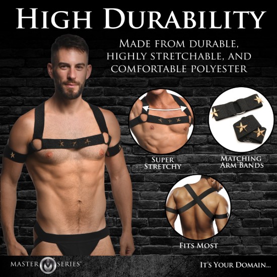 Picture of Rave Harness Elastic Chest Harness with Arm Bands - SM