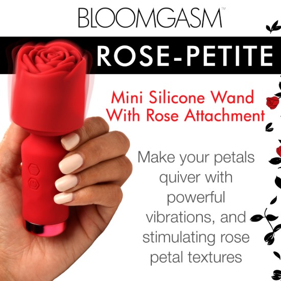 Picture of Pleasure Rose-Petite Mini Silicone Rose Wand