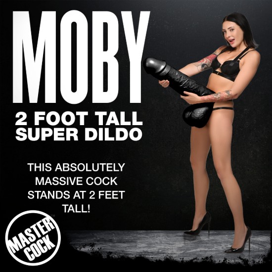Picture of Moby Huge 2 Foot Tall Super Dildo - Black