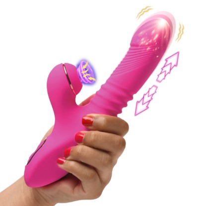 Picture of Pro-Thrust Thrusting Suction Silicone Rabbit Vibrator