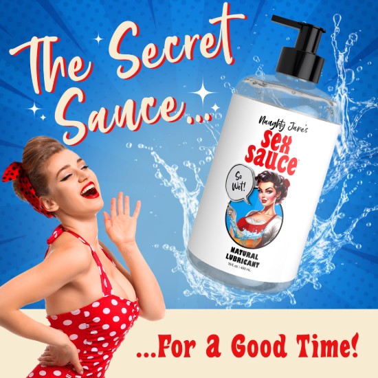 Picture of Naughty Jane's Sex Sauce Natural Lubricant - 16oz