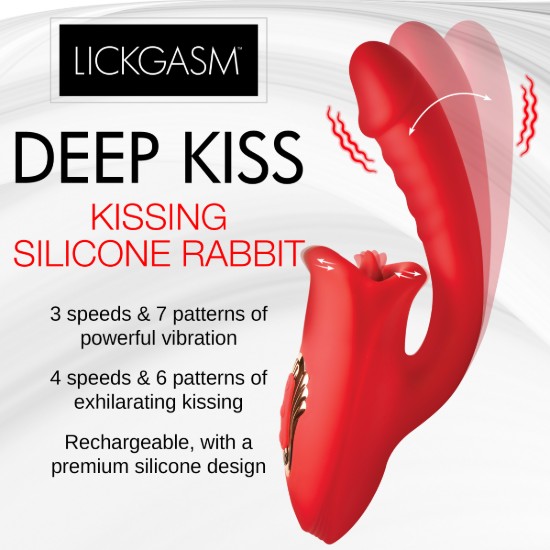 Picture of Deep Kiss Silicone Licking Rabbit Vibrator