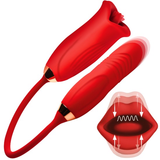 Picture of Magic Kiss Clitoral Stimulator with Thrusting Vibrator