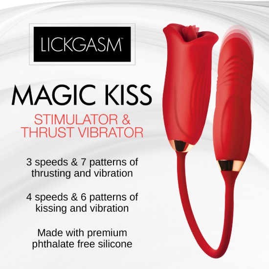 Picture of Magic Kiss Clitoral Stimulator with Thrusting Vibrator