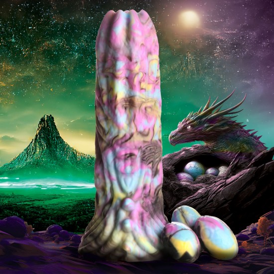 Picture of Dragon Spawn Ovipositor Silicone Dildo with Eggs