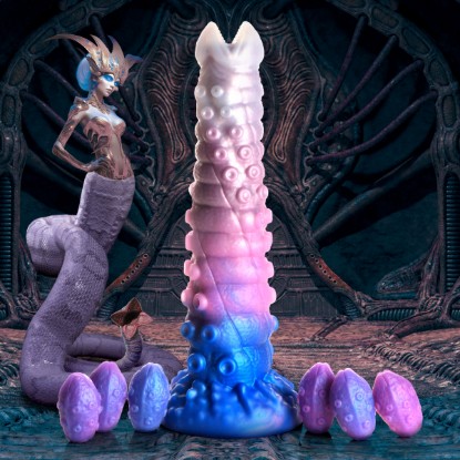 Picture of Tenta-Queen Ovipositor Silicone Dildo with Eggs