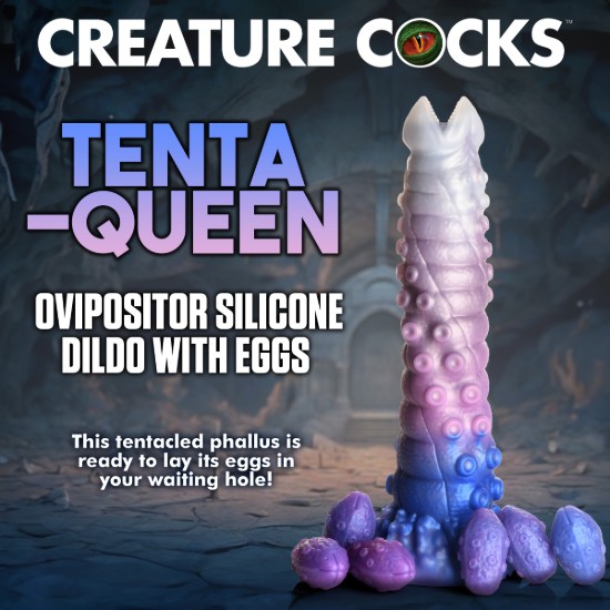 Picture of Tenta-Queen Ovipositor Silicone Dildo with Eggs