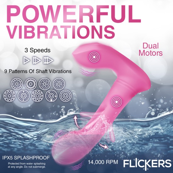 Picture of G-Flick G-Spot Flicking Silicone Vibrator with Remote