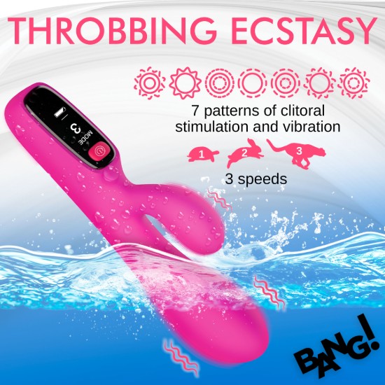 Picture of Silicone Rabbit Vibrator with Digital Display