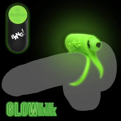 Picture of Glow-in-the-Dark Silicone Vibrating Cock Ring