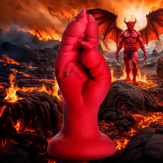 Picture of Demon Claw Fisting Silicone Dildo - Red