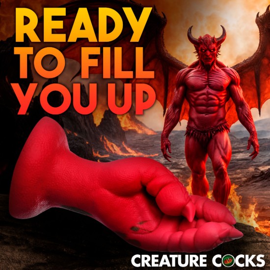 Picture of Demon Claw Fisting Silicone Dildo - Red