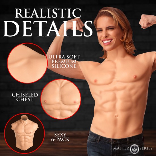 Picture of Ripped Silicone Male Chest - Large