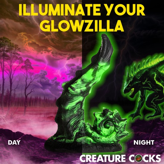 Picture of Glowzilla Glow-In-The-Dark Silicone Dildo