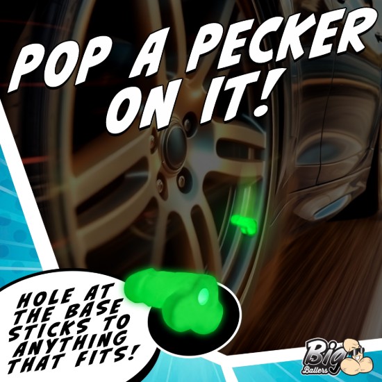 Picture of Glow in the Dark Snap-on Peckers