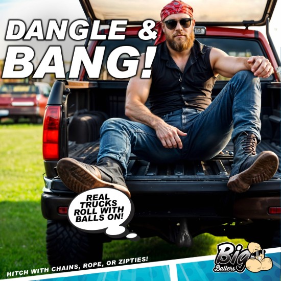 Picture of Large Truck Nuts - Black