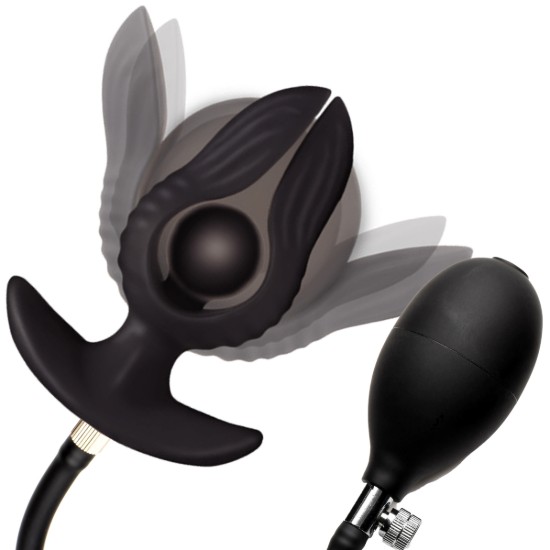 Picture of Dark Pearl Inflatable Vibrating Butt Plug
