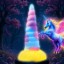 Picture of Unicorn Glow-in-the-Dark Vibrating Silicone Dildo